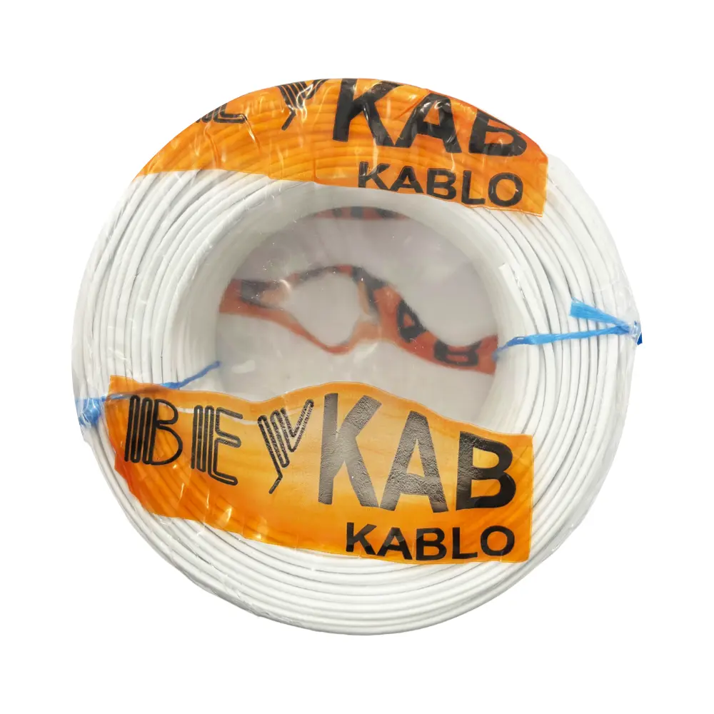 Beykab 1 Çift Telefon Köken Kablo-100m (Beyaz) - 1
