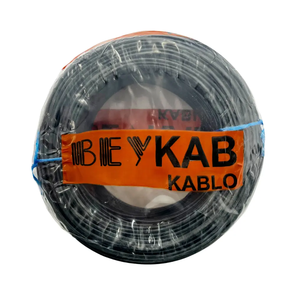Beykab 1 Çift Telefon Köken Kablo-100m (Siyah) - 1