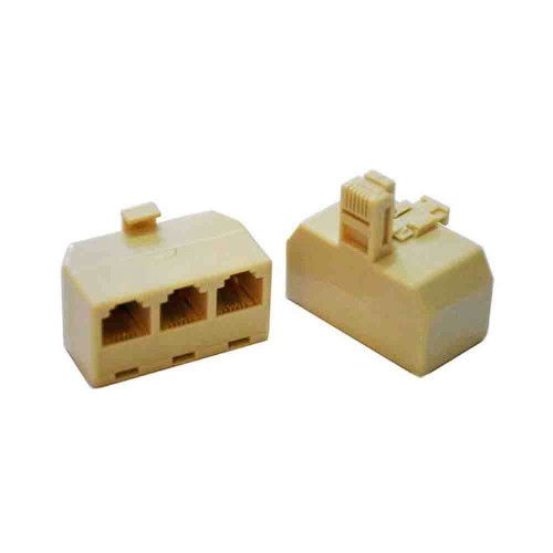 1 Erkek 3 Dişi Telefon Çoklayıcı EL-2102 - Elektrikciden