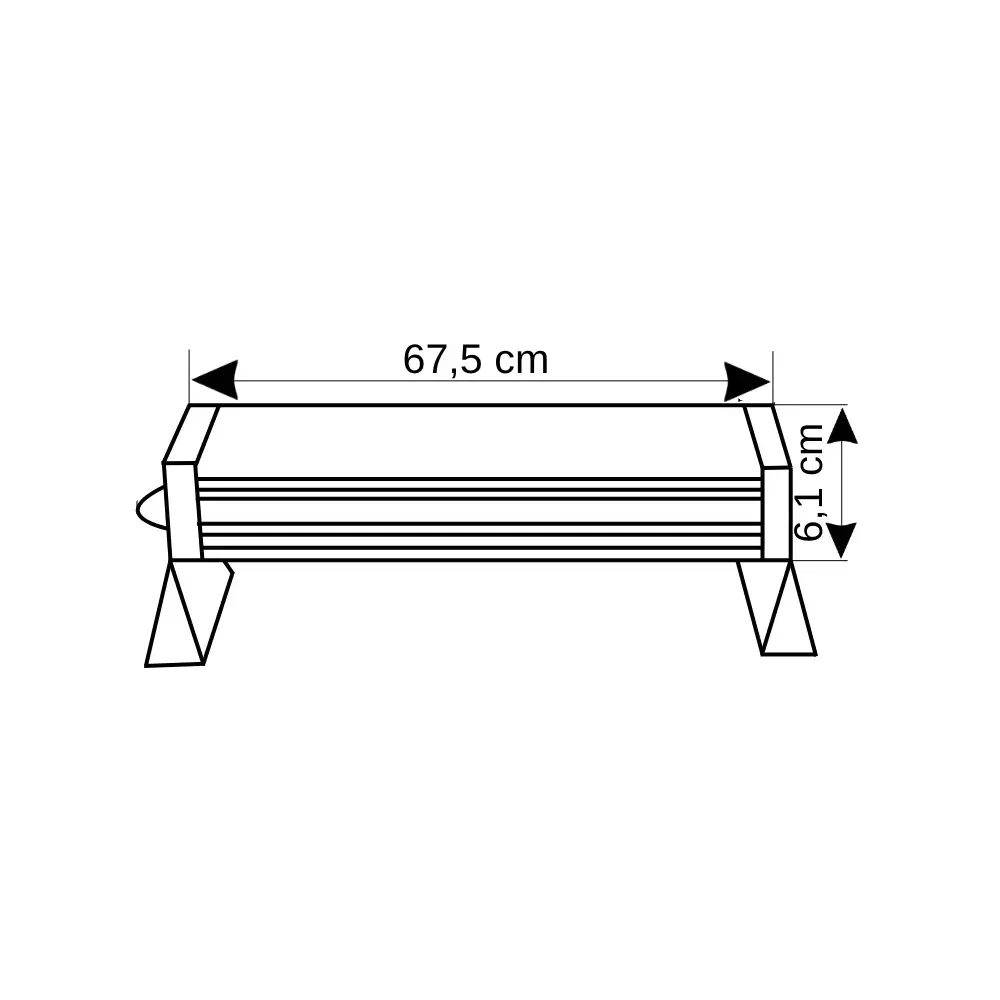 Şark 24W Duvar Boyama Wallwasher 70cm (Günışığı) - 4