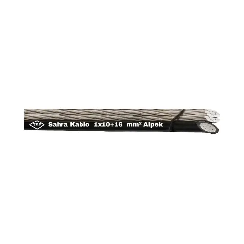 Sahra 1x10+16mm Alpek Havai Hat Kablosu-1m - Sahra