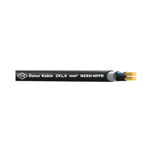 Öznur 2x1,5 mm N2XH Kablo Halogen Free-1m - Öznur