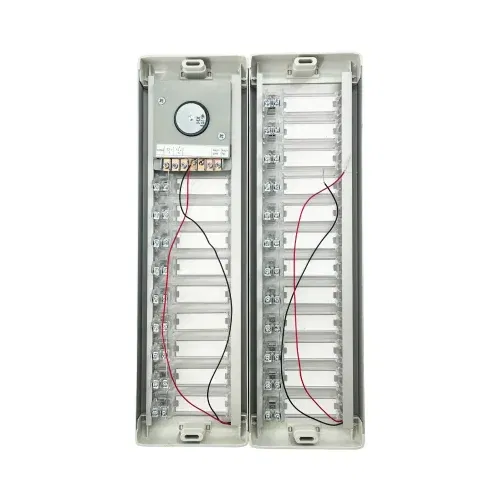 Çetsan 21'li Çift Sıra Hoparlörlü Zil Paneli (H9+N11) Mavi Işıklı - 3