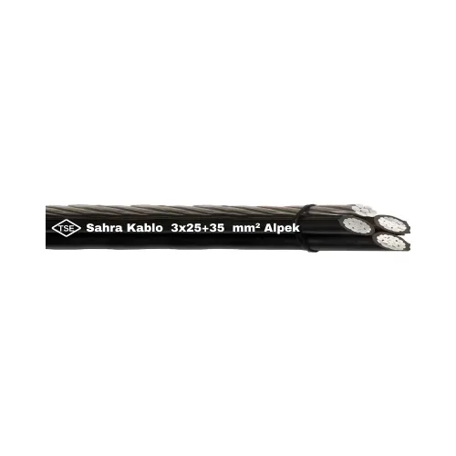 Sahra 3X25+35mm Alpek Havai Hat Kablosu-1m - Sahra
