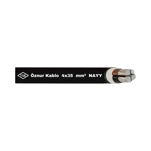 Öznur 4X35 mm NAYY Alvinal(Aliminyum) Yeraltı Kablosu-1m - Öznur