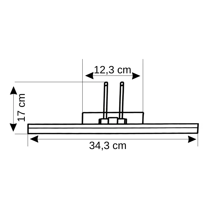 Vorsi 7W Ledli Gold Kasa Flüt Aplik 35cm 6000K (Beyaz) - 2