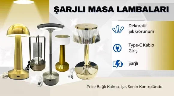 Şarjlı Masa Lambaları