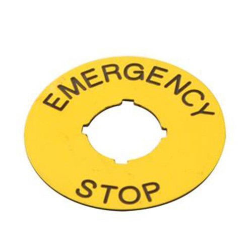 Acil Durum Stop Etiketi - 