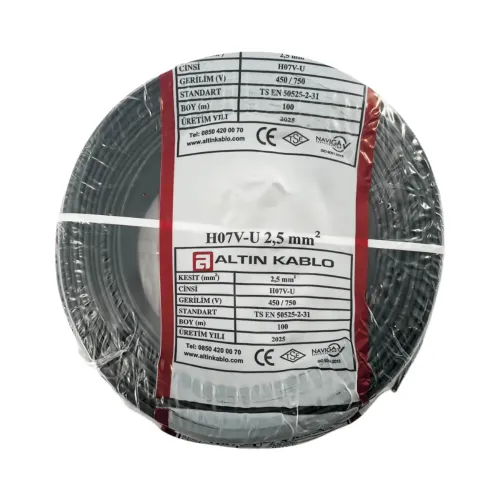 Altın 2,5 mm NYA Kablo-100m (Siyah) - Altın