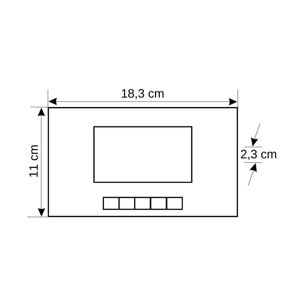 Audio Renkli GDM 4.3' Görüntülü Diafon 001198 Beyaz - 2