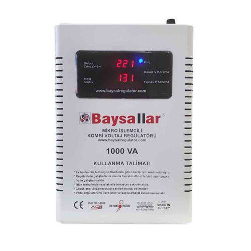 Baysallar Digital Kombi Regülatörü 1000VA - Baysallar