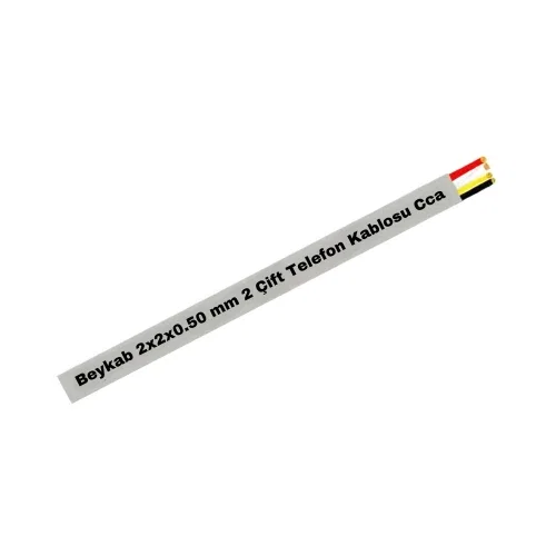 Beykab 2X2x0,50 mm 2 Çift Telefon Kablosu Cca-1m - Beykab