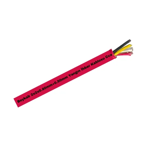 Beykab 2x2x0,80mm+0,50mm Yangın İhbar Kablosu Cca (1m) - Beykab