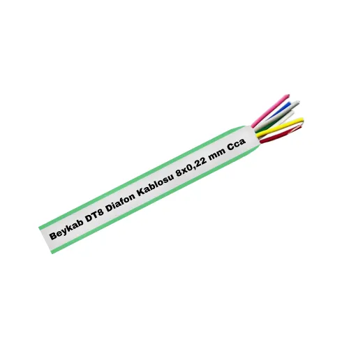 Beykab DT8 Diafon Kablosu 8X0,22 mm Cca (1m) - Beykab