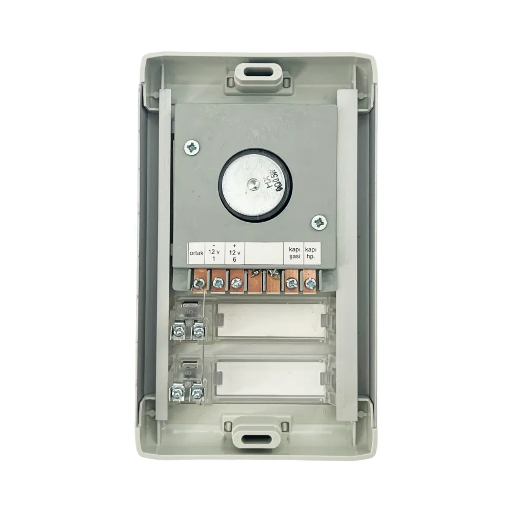 Çetsan 2'li Tek Sıra Hoparlörlü Zil Paneli Fotoselli (Mavi Işıklı) - 3