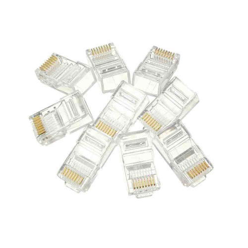 Cat5/Cat6 RJ45 Konnektör 8P/8C Plug Jak (100'lü Paket) EL-2087 - 2