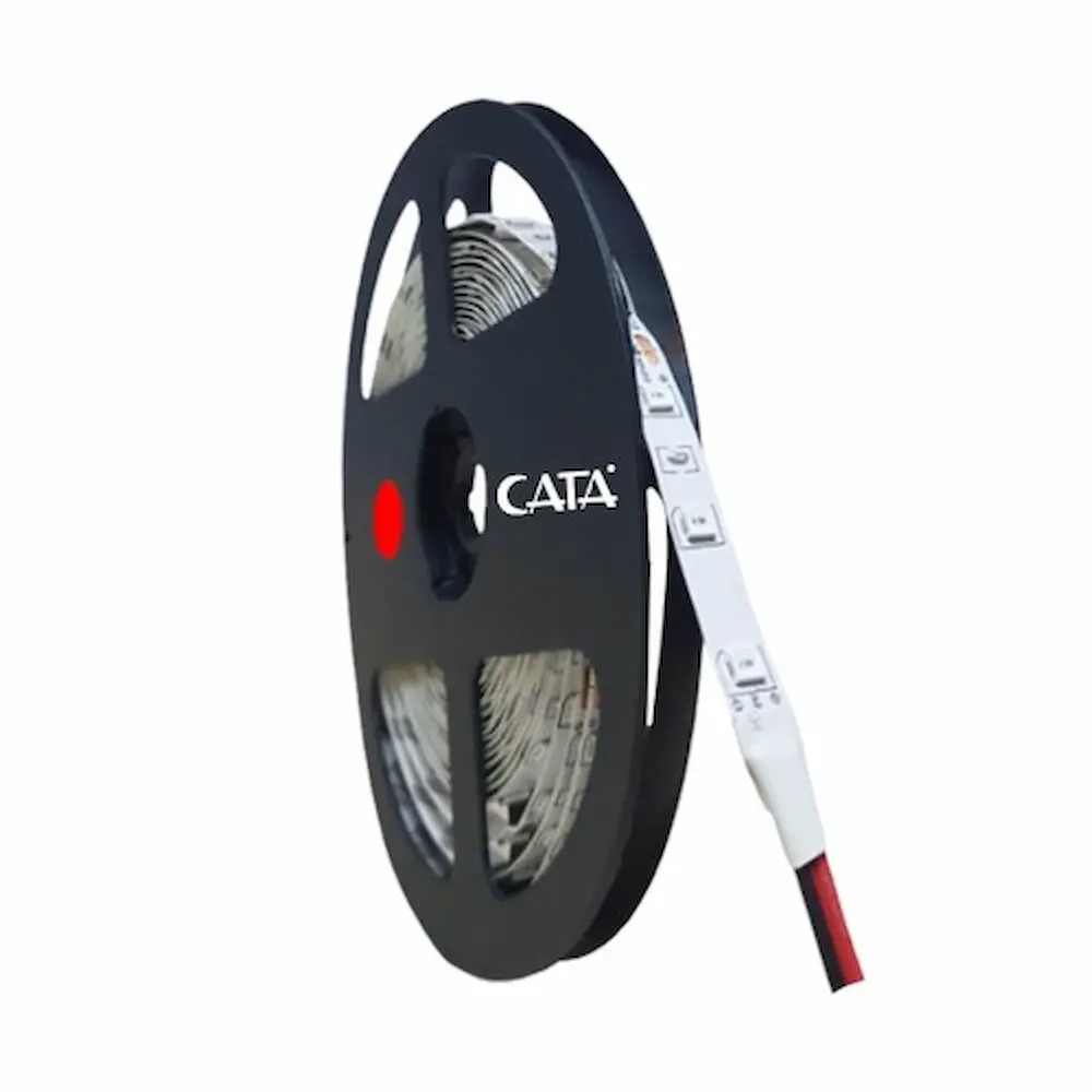 Cata 10 Çipli İç Mekan Silikonsuz Şerit Led-5m (Kırmızı) CT-4482 - 3