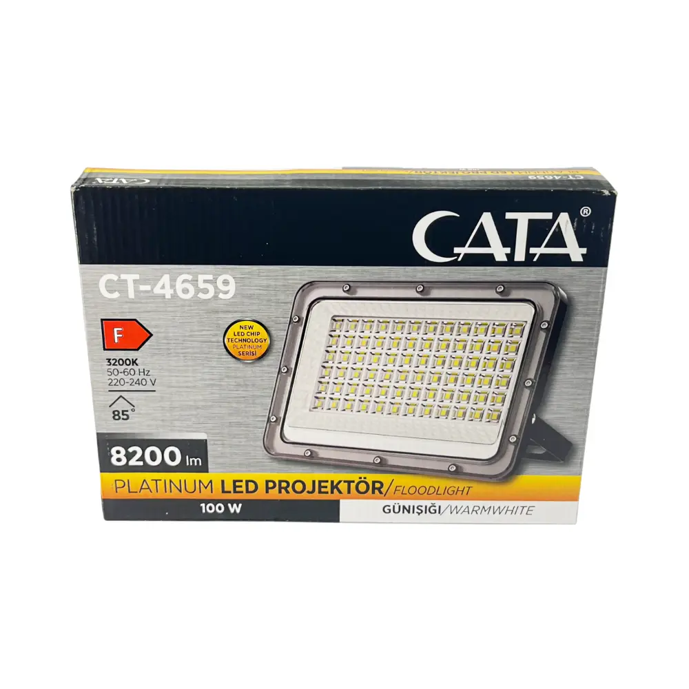 Cata 100W Platinium Led Projektör 3200K (Günışığı) CT-4659G - 5