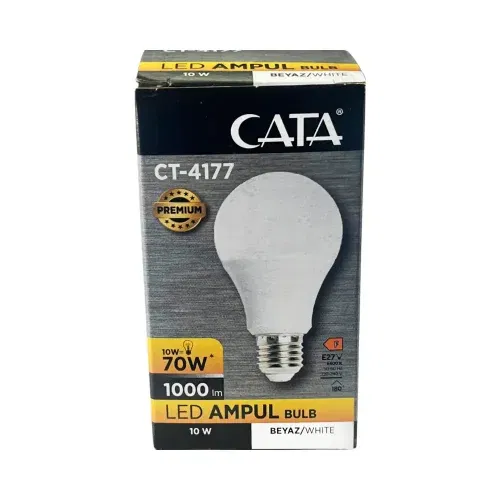 Cata 10W Led Ampul E27 Duy 6400K (Beyaz) CT-4177B - 3