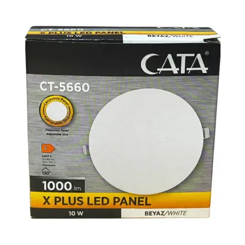 Cata 10W Ayarlanabilir Sıvaaltı Panel Led 6400K (Beyaz) CT-5660B - 4