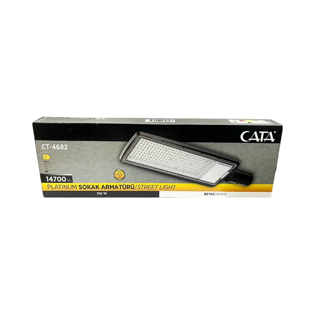 Cata 150W Ledli Sokak Armatürü 6500K (Beyaz) CT-4682 - 4