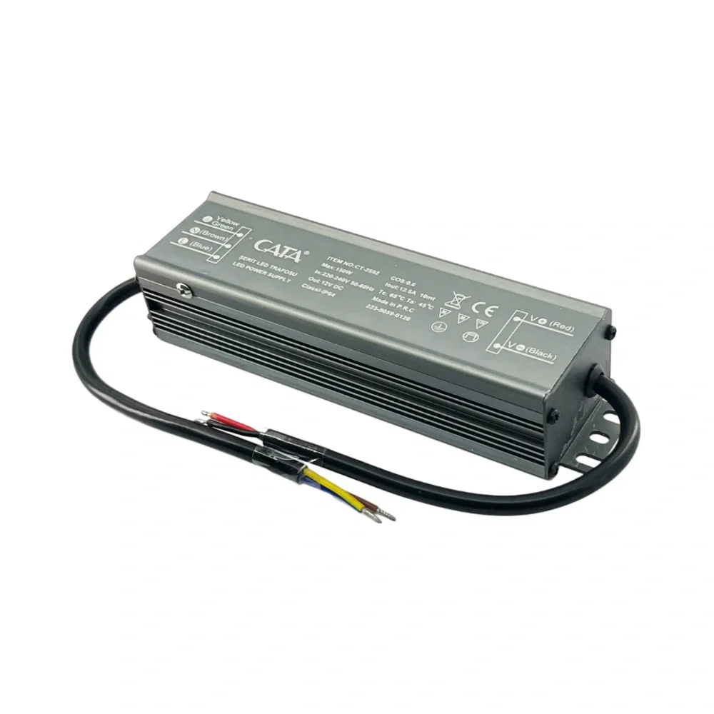 Cata 12,5A Süper Dış Mekan Led Trafosu 12V 150W CT-2592 - 1