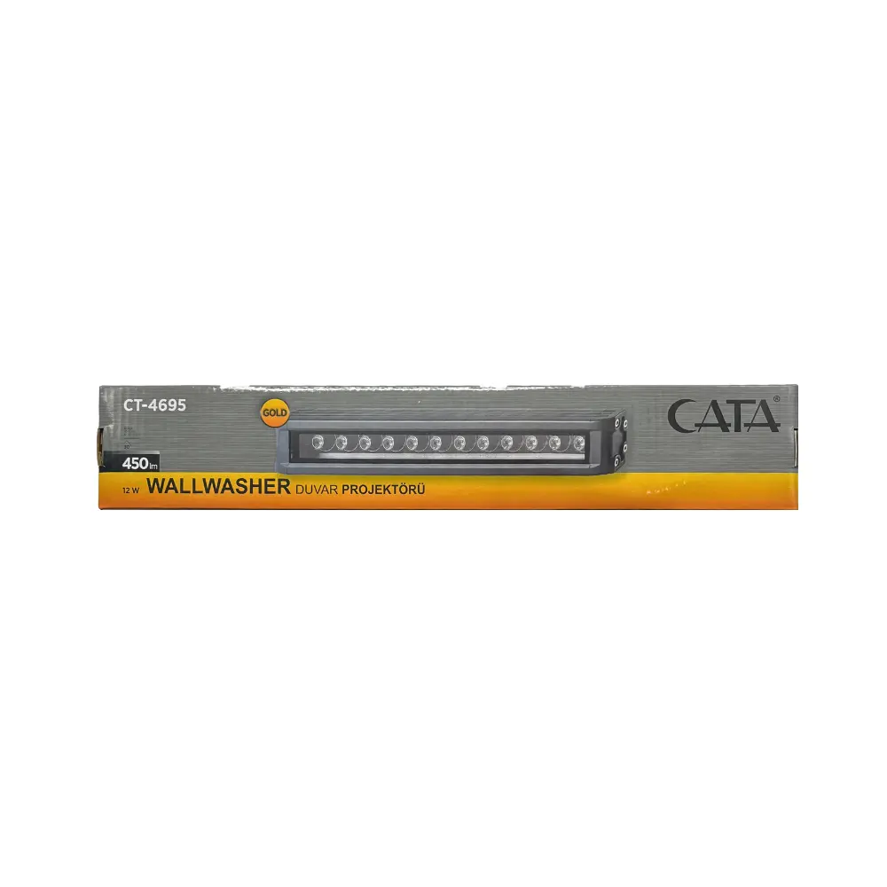 Cata 12W Duvar Boyama Wallwasher30cm (Amber) CT-4695A - 5