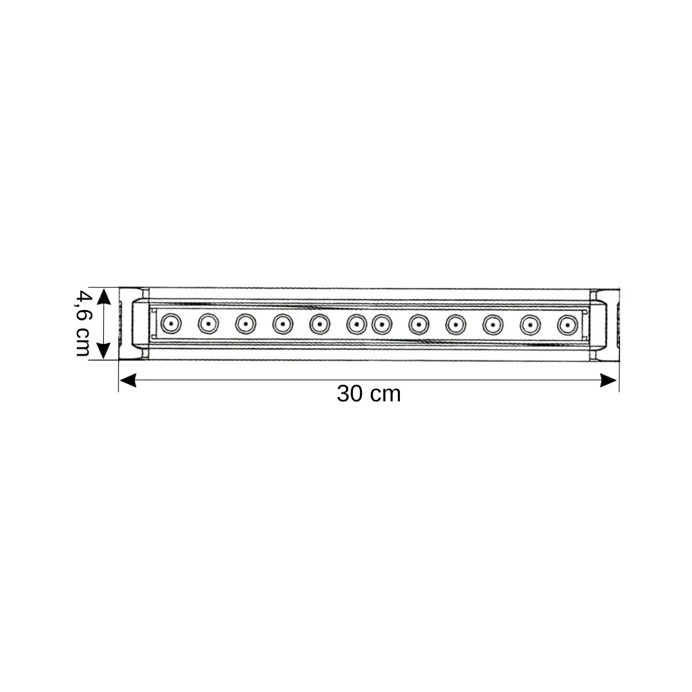 Cata 12W Duvar Boyama Wallwasher30cm (Amber) CT-4695A - 4