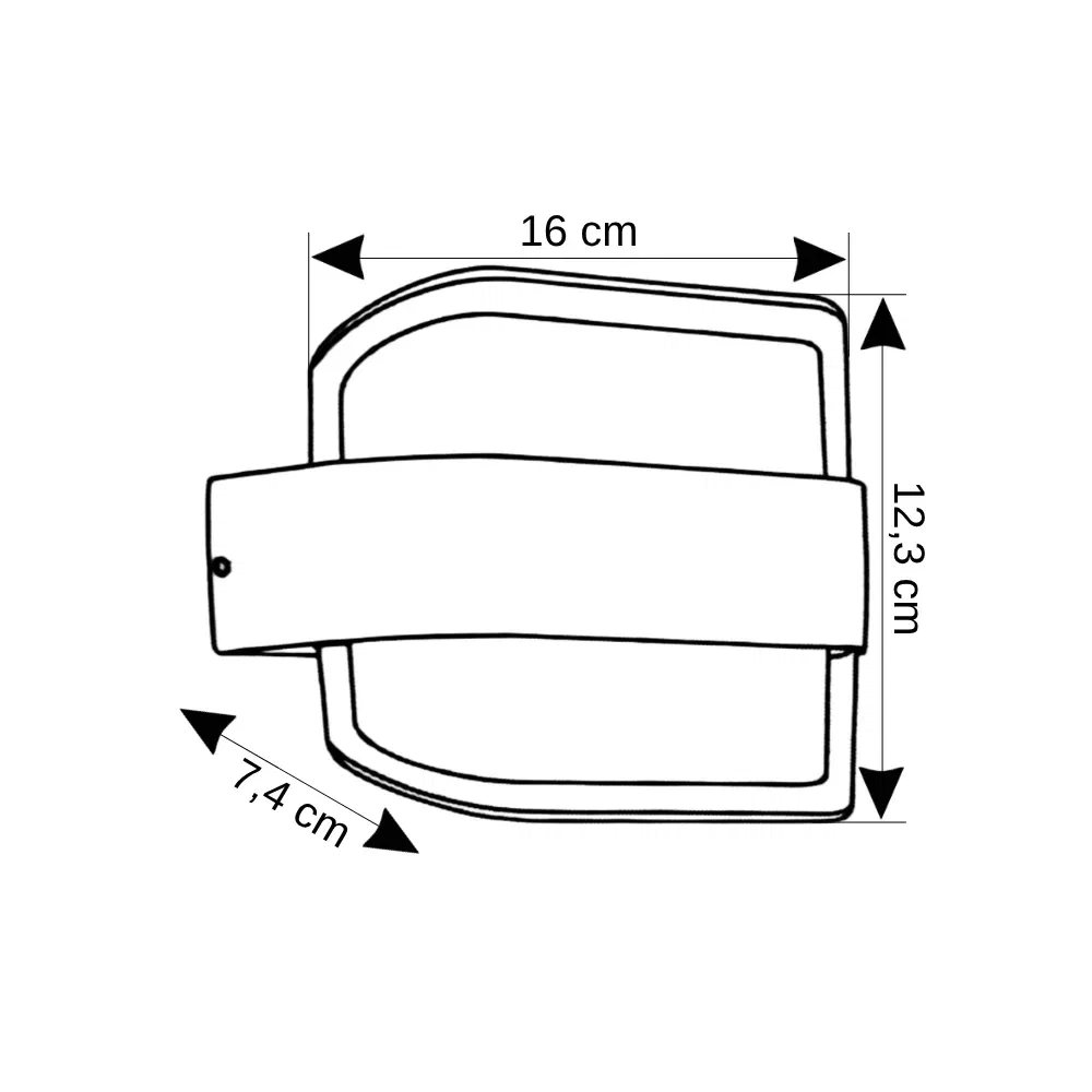 Cata 12W Gozo Led Bahçe Aplik Günışığı (3200K) CT-7044 - 3
