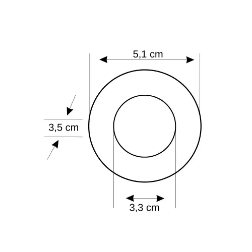 Cata 1,5W Mandagözü Siyah Kasa Yıldız Led Spot 3200K (Günışığı) CT-5268 - 3