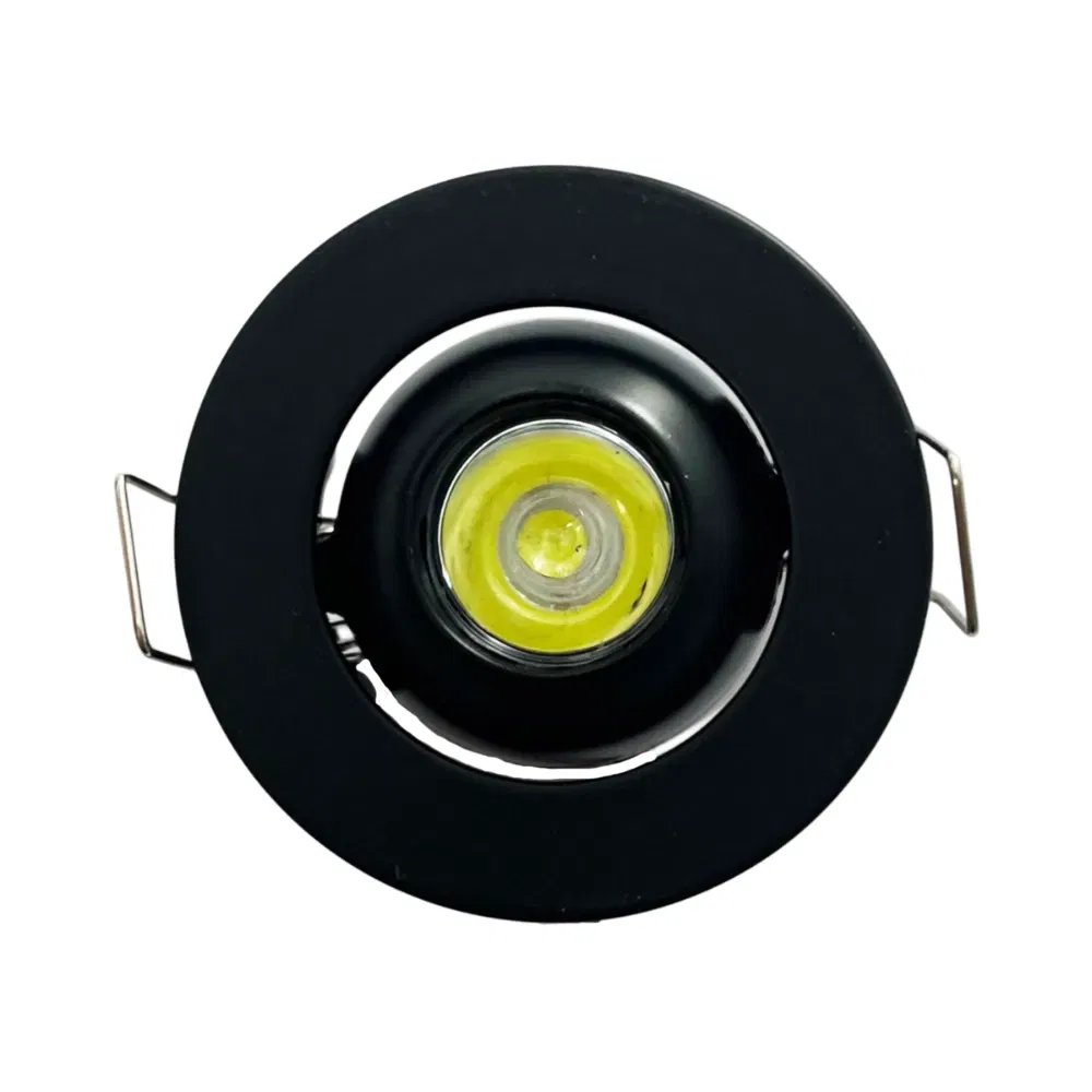 Cata 1,5W Mandagözü Siyah Kasa Yıldız Led Spot 6500K (Beyaz) CT-5268SB - 1