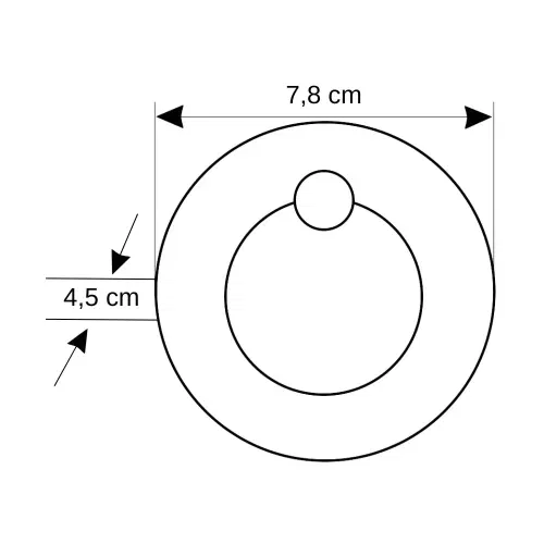 Cata 1,5W Yuvarlak Sensörlü Koridor Armatürü Beyaz (6500K)CT-5174B - 3