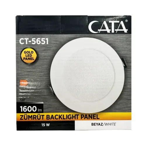 Cata 15w Zümrüt Backlight Panel Led Beyaz CT-5651B - 4