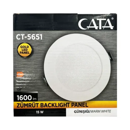 Cata 15w Zümrüt Backlight Panel Led Günışığı CT-5651G - 5