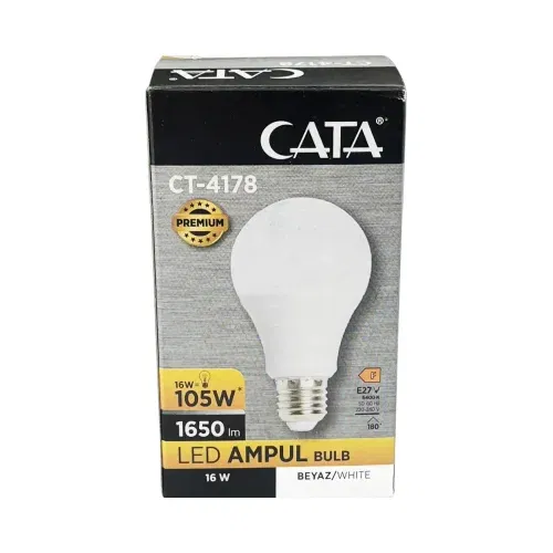Cata 16W Led Ampul E27 Duy 6400K (Beyaz) CT-4178B - 3