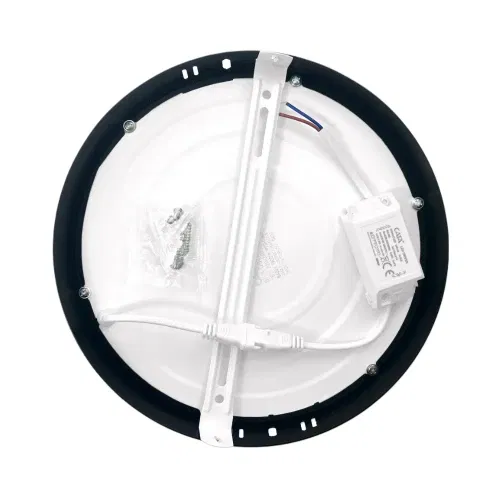 Cata 18W Sıvaüstü Siyah Kasa Yuvarlak Panel Led Armatür 6500K (Beyaz) CT-5235B - 3