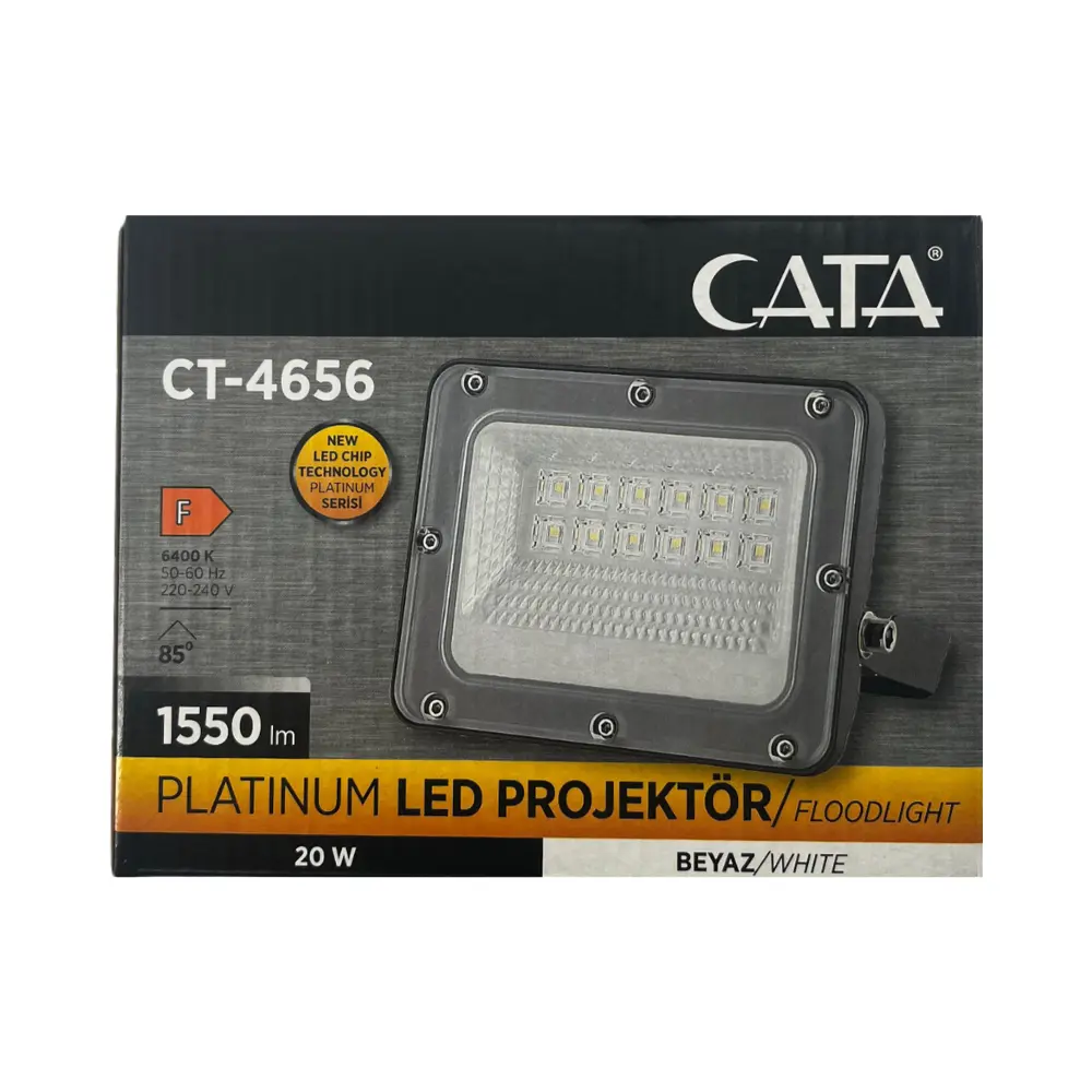 Cata 20W Platinium Led Projektör 6500K (Beyaz) CT-4656B - 5