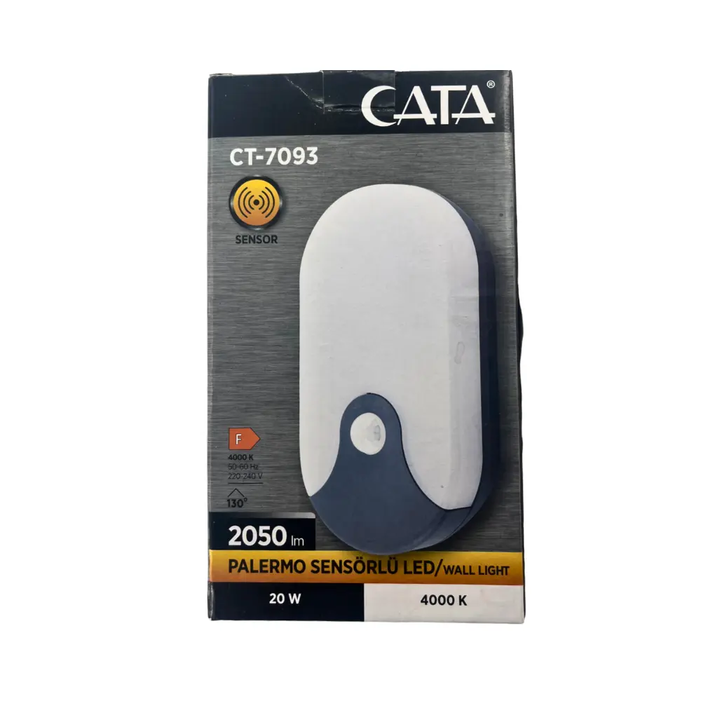 Cata 20W Palermo Sensörlü Led Aplik (4000K) CT-7093 - 5