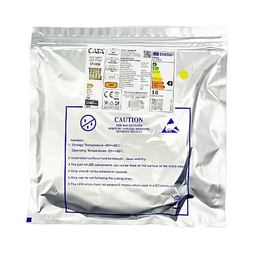Cata 240 Ledli İç Mekan Silikonsuz Şerit Led-5m (Amber) CT-4538A - 2