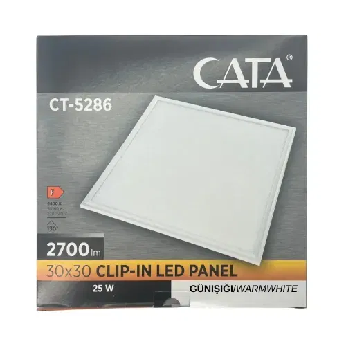 Cata 25W 30x30cm Clip-in Panel Led Armatür 3000K (Günışığı) CT-5286G - 5