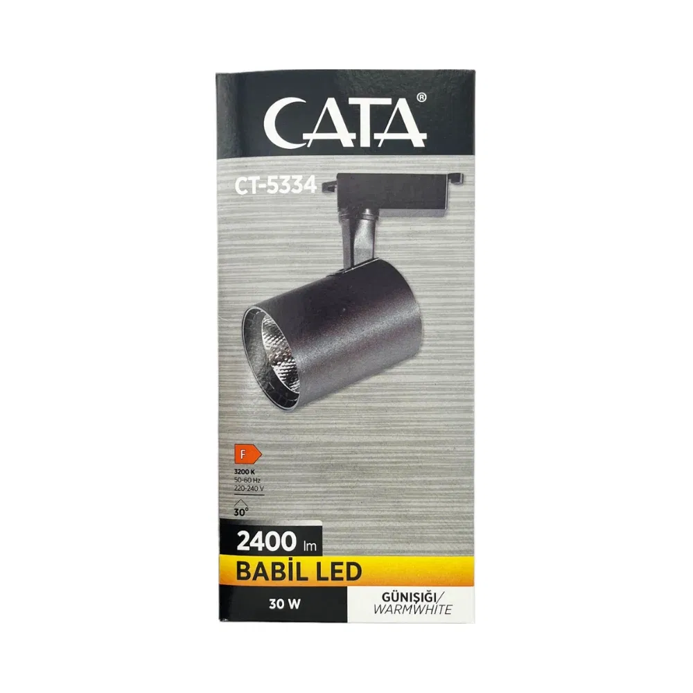 Cata 30W Babil Ray Spot Siyah Kasa 3200K (Günışığı) CT-5334G - 3