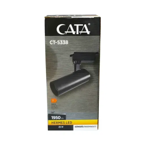 Cata 25W Hermes Ray Spot Siyah Kasa 3200K (Günışığı) CT-5338G - 3