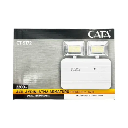 Cata 2x10W Acil Aydınlatma Armatürü 3 Saat Şarjlı CT-9172 - 4