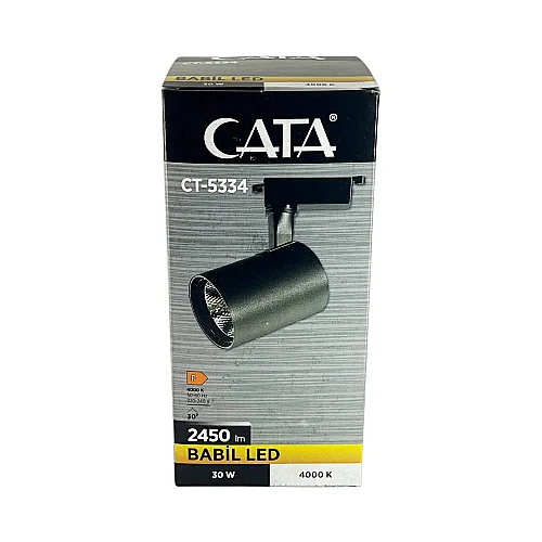 Cata 30W Babil Ray Spot Siyah Kasa 4000K CT-5334 - 3