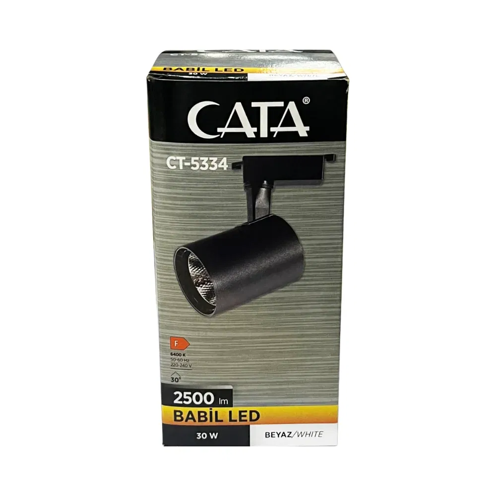 Cata 30W Babil Ray Spot Siyah Kasa 6500K (Beyaz) CT-5334B - 3