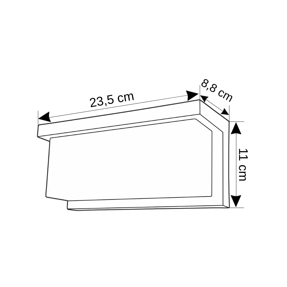 Cata 30W Cunda Led Bahçe Aplik Günışığı (3200K) CT-7084 - 2