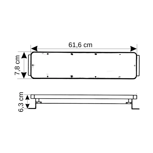 Cata 30W Duvar Boyama Wallwasher 60cm (Amber)CT-4796A - 3