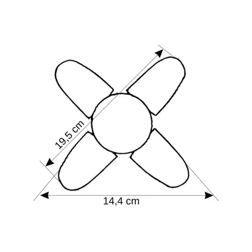 Cata 30W Led Pervane Ampul E27 Duy 3000K (Günışığı) CT-1151G - 4