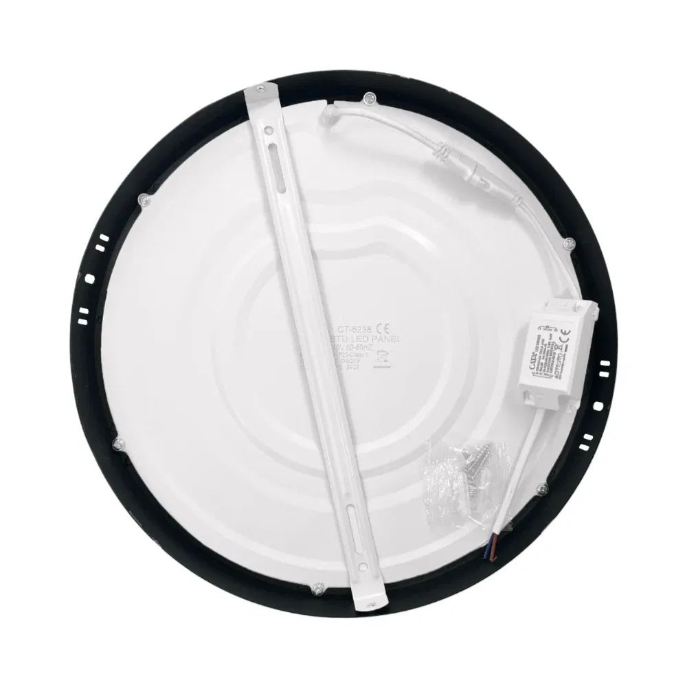 Cata 30W Sıvaüstü Siyah Kasa Yuvarlak Panel Led Armatür 6500K (Beyaz) CT-5238B - 2