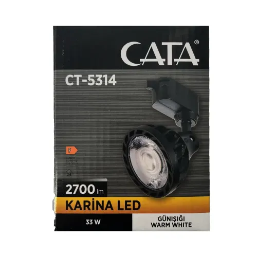 Cata 33W Karina Ray Spot Siyah Kasa 3000K (Günışığı) CT-5314G - 3